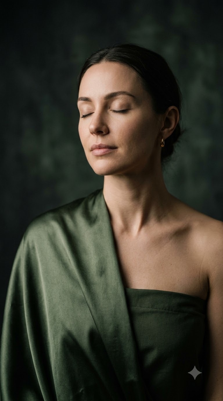 Silk and stillness.